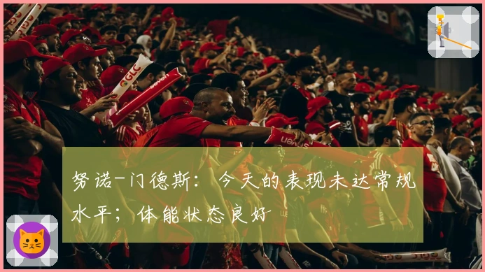 努诺-门德斯：今天的表现未达常规水平；体能状态良好